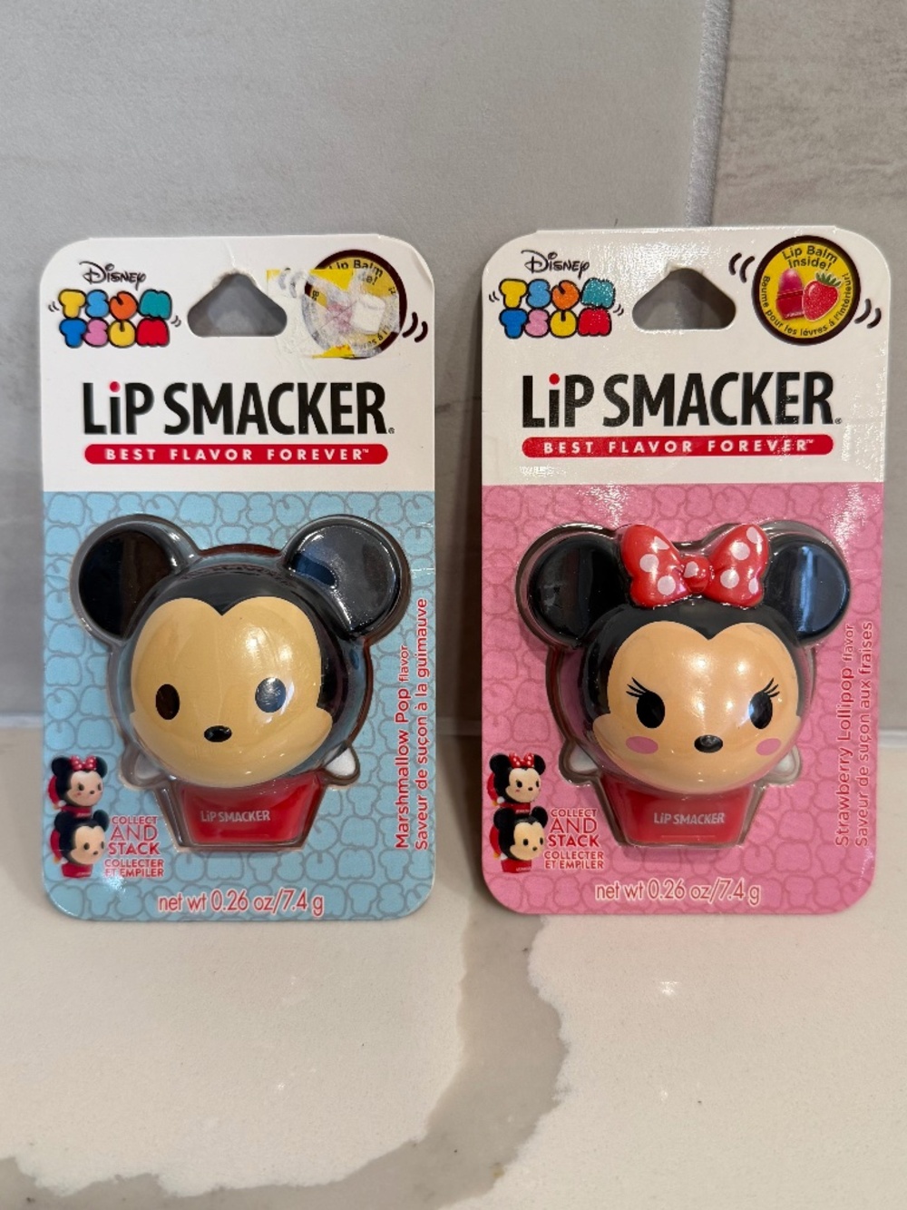 Lip Smacker Disney Tsum Tsum Mickey and Minnie Lip Balms | NWT